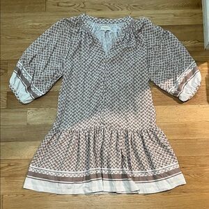 MINKPINK Geometric Puff Sleeve Dress